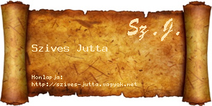 Szives Jutta névjegykártya